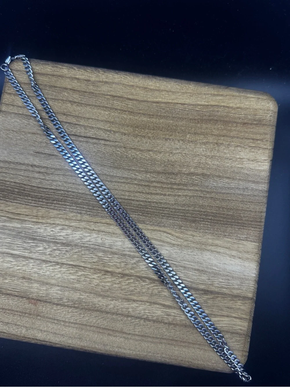 Men's Silver Stainless Steel Chain Necklace - Classic Figaro & Curb Links